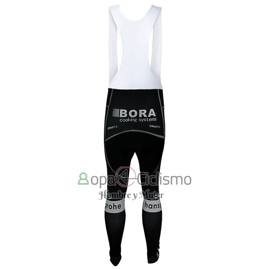 Bora Ropa Ciclismo Culotte Largo 2017 Mangas Largas Negro